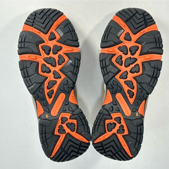 New Eddie Bauer Trail Hiking Outdoor Sneaker Leather Brown/ Orange Shoe; Men’s 8 - Picture 16 of 16